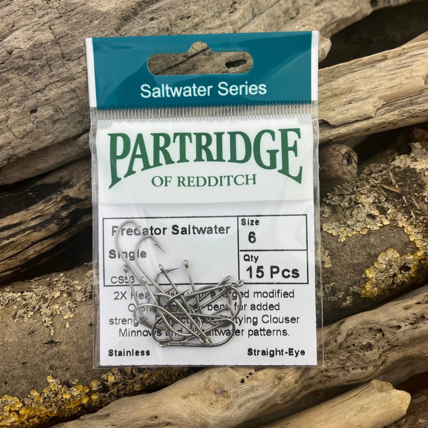 Partridge Stainless Steel Saltwater Single Hook for Bonefish, Permit and Bass Fly Fishing SPRITE Fishing