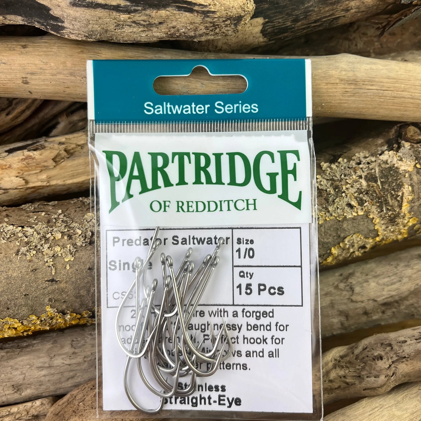 Partridge Stainless Steel Saltwater Single Hook for Bonefish, Permit and Bass Fly Fishing SPRITE Fishing