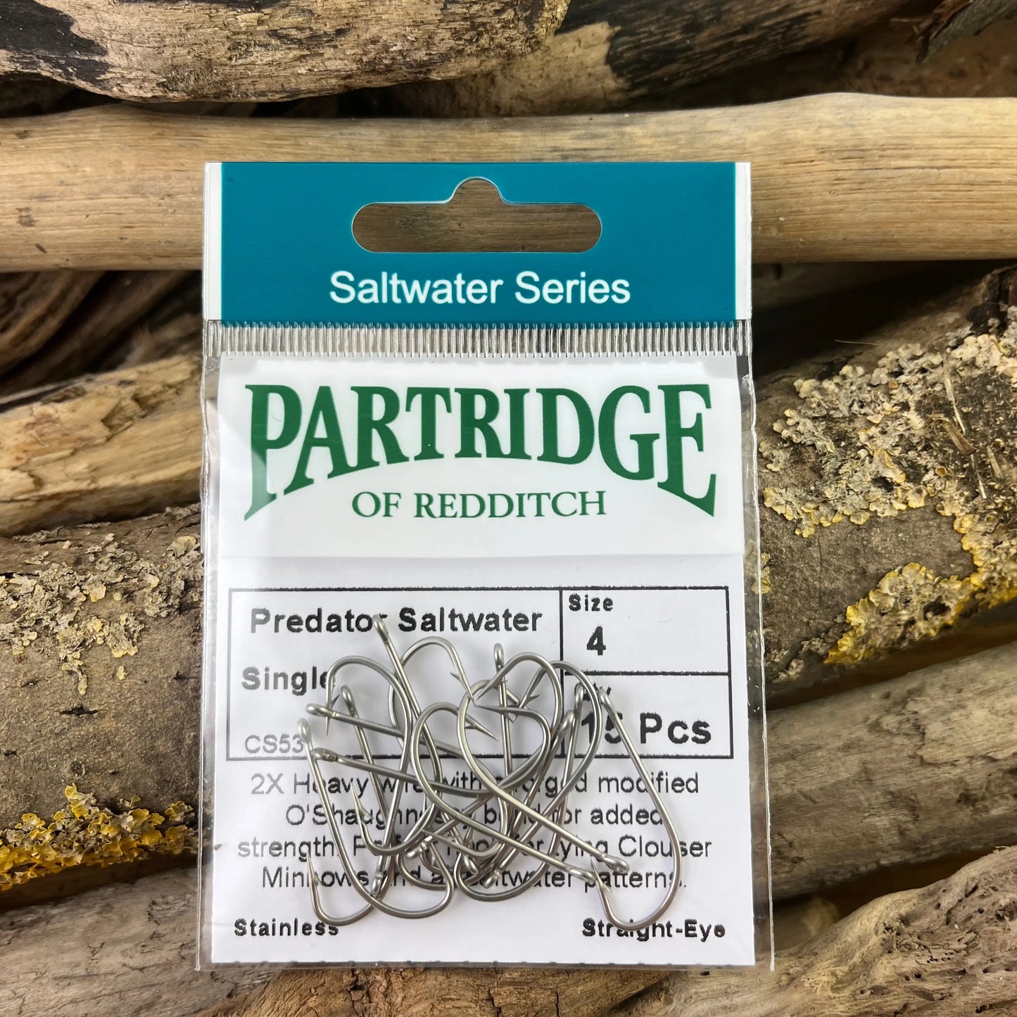 Partridge Stainless Steel Saltwater Single Hook for Bonefish, Permit and Bass Fly Fishing SPRITE Fishing