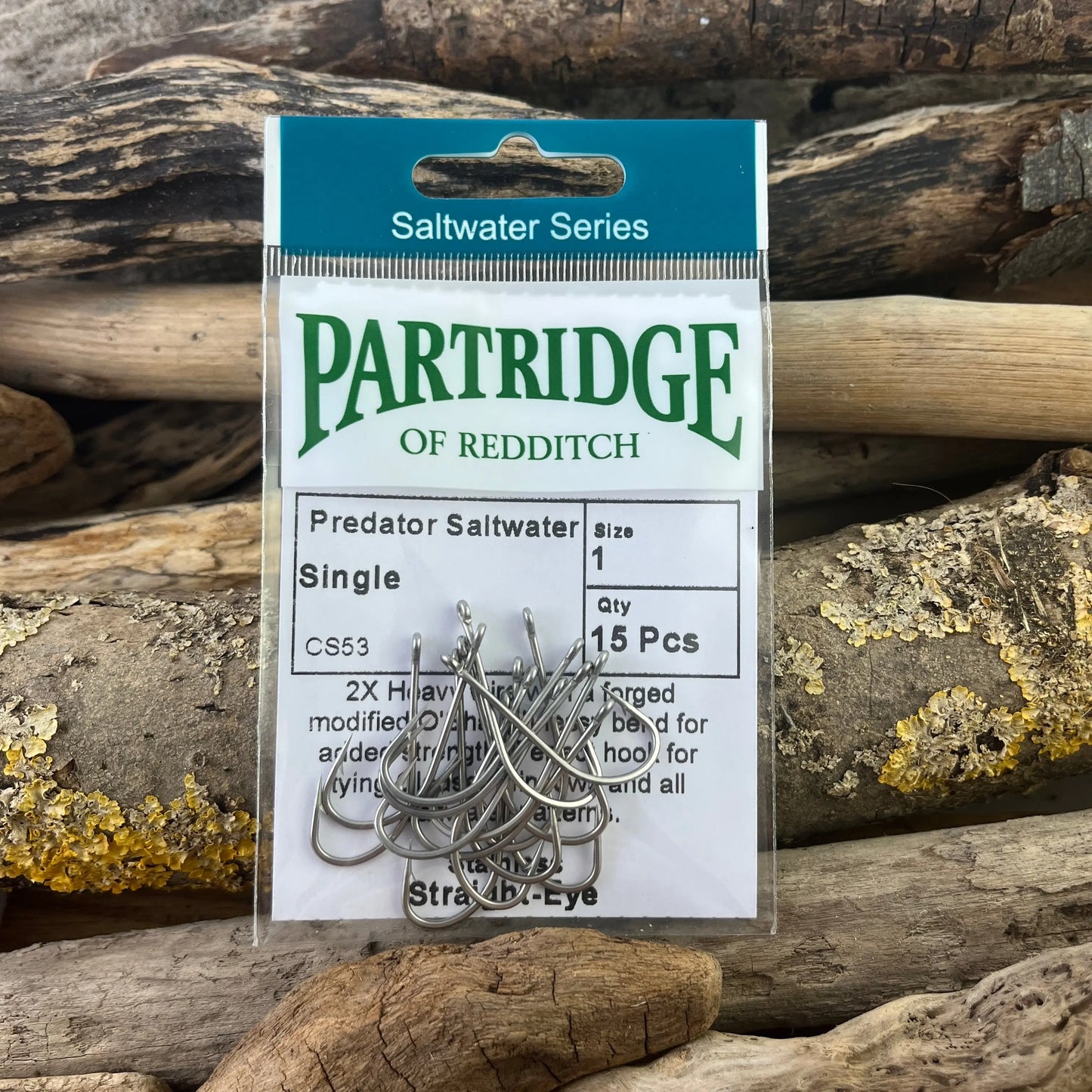 Partridge Stainless Steel Saltwater Single Hook for Bonefish, Permit and Bass Fly Fishing SPRITE Fishing