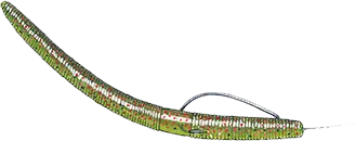 Yamamoto 5" Senko Soft Plastic Worm - Easy to Use Bass Fishing Stick Bait Lures - 10 Pack SPRITE Fishing