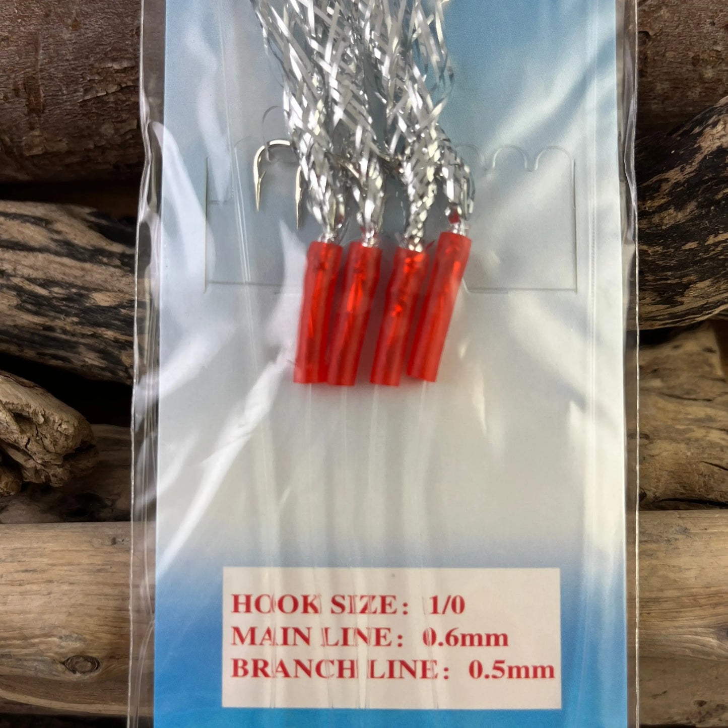 4-Hook Mylar Sabiki Rig #1/0 SPRITE Fishing