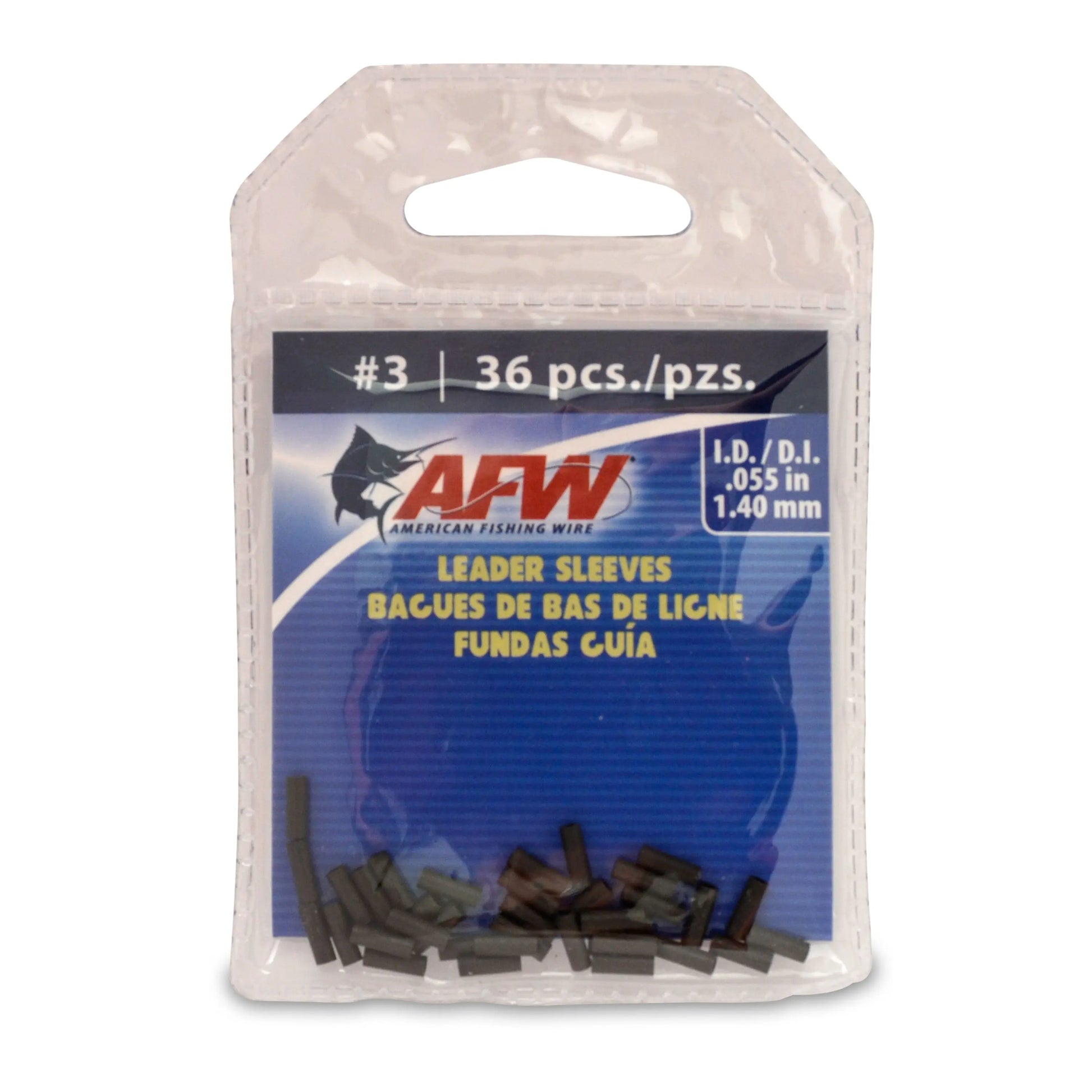 AFW Single Barrel Leader Sleeves - Sprite Fishing