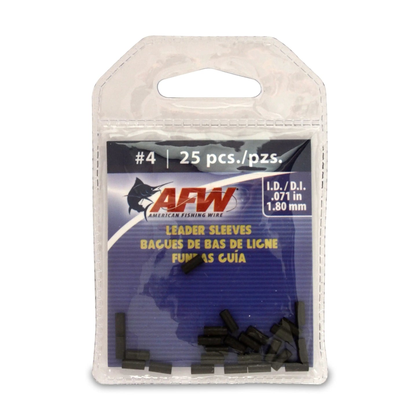 AFW Single Barrel Leader Sleeves - Sprite Fishing