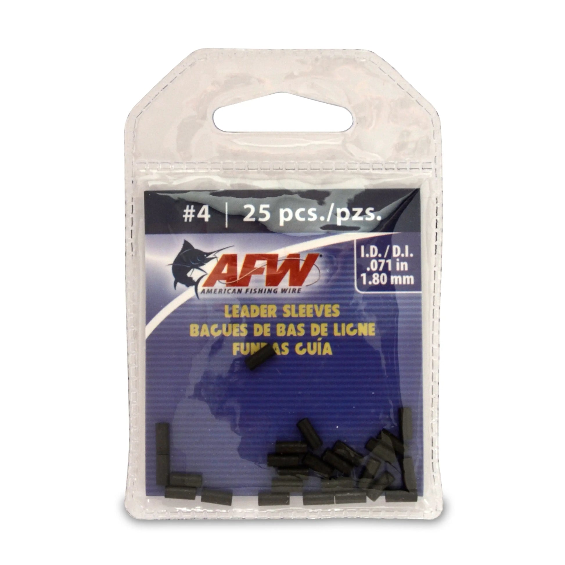 AFW Single Barrel Leader Sleeves - Sprite Fishing