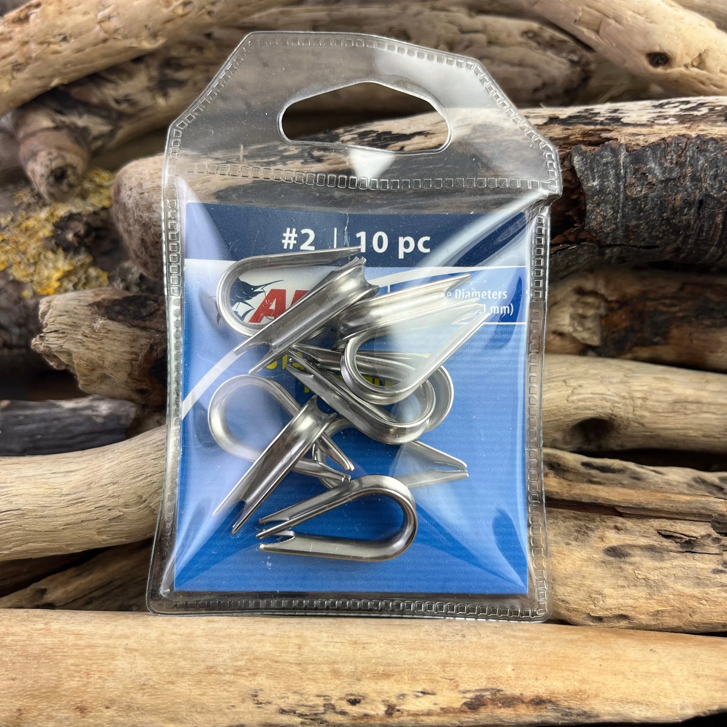 AFW Stainless Steel Thimbles - Teardrop-Shaped SPRITE Fishing