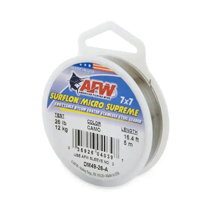 AFW 26lb Surflon Micro Supreme Leader Wire SPRITE Fishing