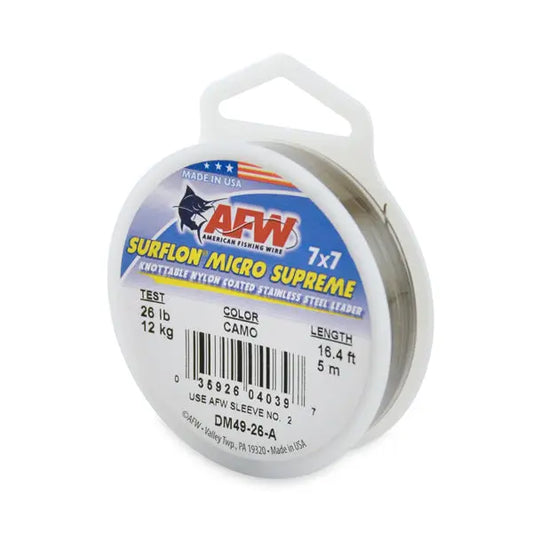 AFW Surflon Micro Supreme Leader Wire SPRITE Fishing