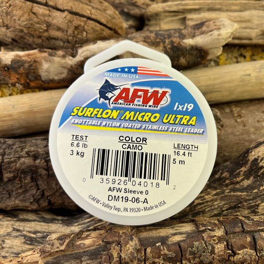 AFW Surflon Micro Ultra 19-Strand Leader Wire 6.6lb SPRITE Fishing