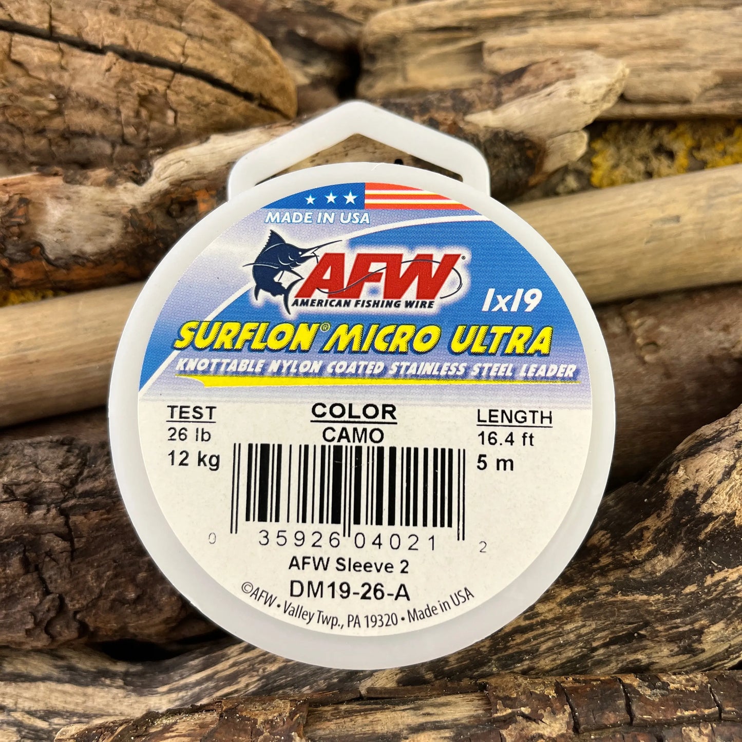 AFW Surflon Micro Ultra 19-Strand Leader Wire 26lb SPRITE Fishing