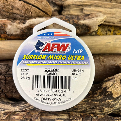 AFW Surflon Micro Ultra 19-Strand Leader Wire for making your own Traces SPRITE Fishing