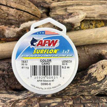 AFW Surflon Stainless Steel Leader Wire - 1x7 Multi-strand Wire SPRITE Fishing
