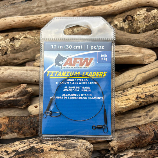 AFW Titanium Single Strand Leaders 30lb SPRITE Fishing