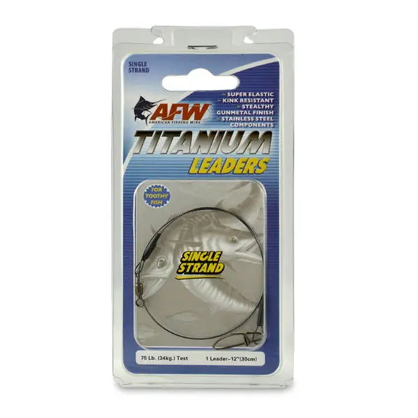 AFW Titanium Single Strand Leaders SPRITE Fishing