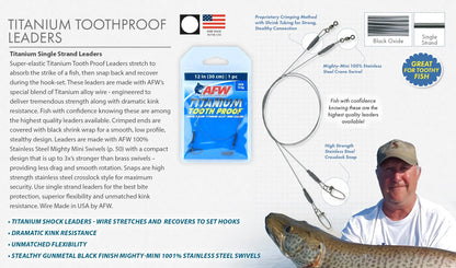 AFW Titanium Single Strand Leaders SPRITE Fishing