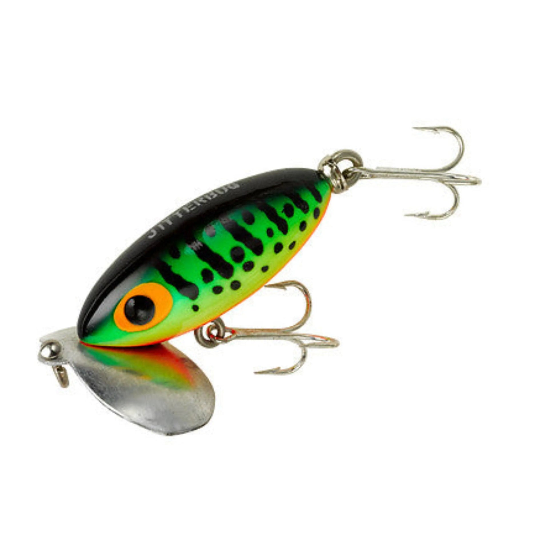 Arbogast Jitterbug Fire Tiger Topwater Lure - SPRITE Fishing