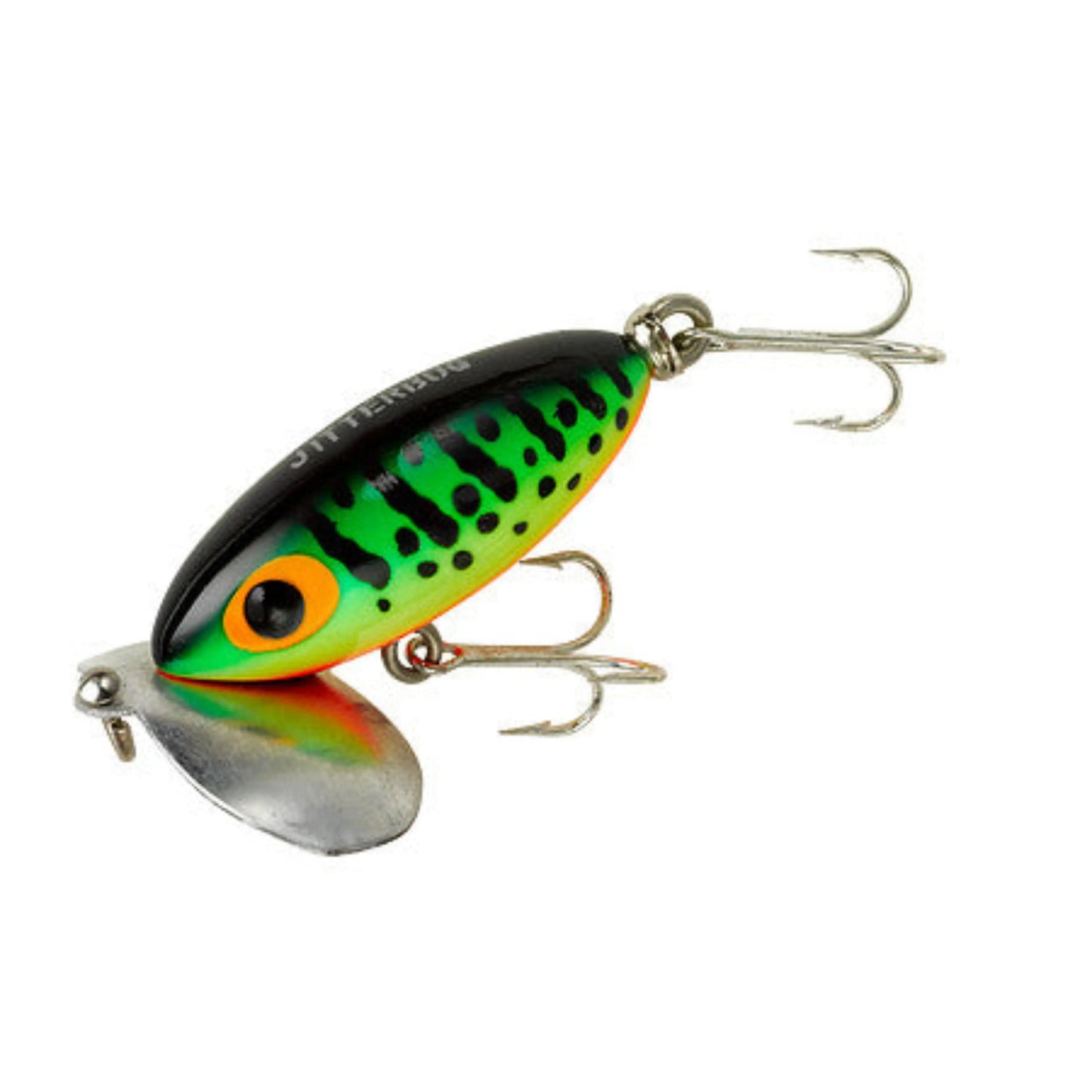 Arbogast Jitterbug Fire Tiger Topwater Lure - SPRITE Fishing