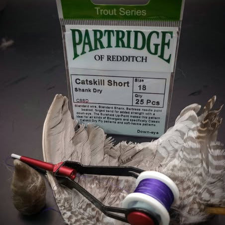 Partridge Competition Barbless CSSD Catskill Short Shank Hooks