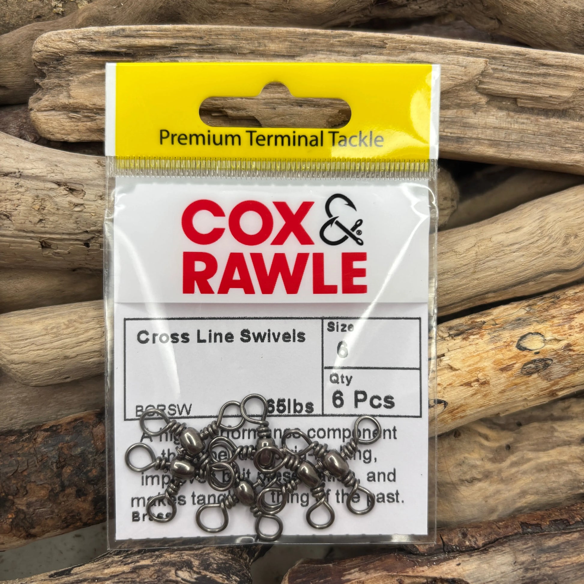 Cox & Rawle 3-Way Brass Cross Line Swivel SPRITE Fishing