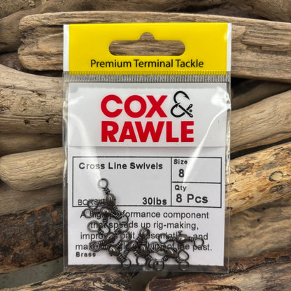 Cox & Rawle 3-Way Brass Cross Line Swivel SPRITE Fishing