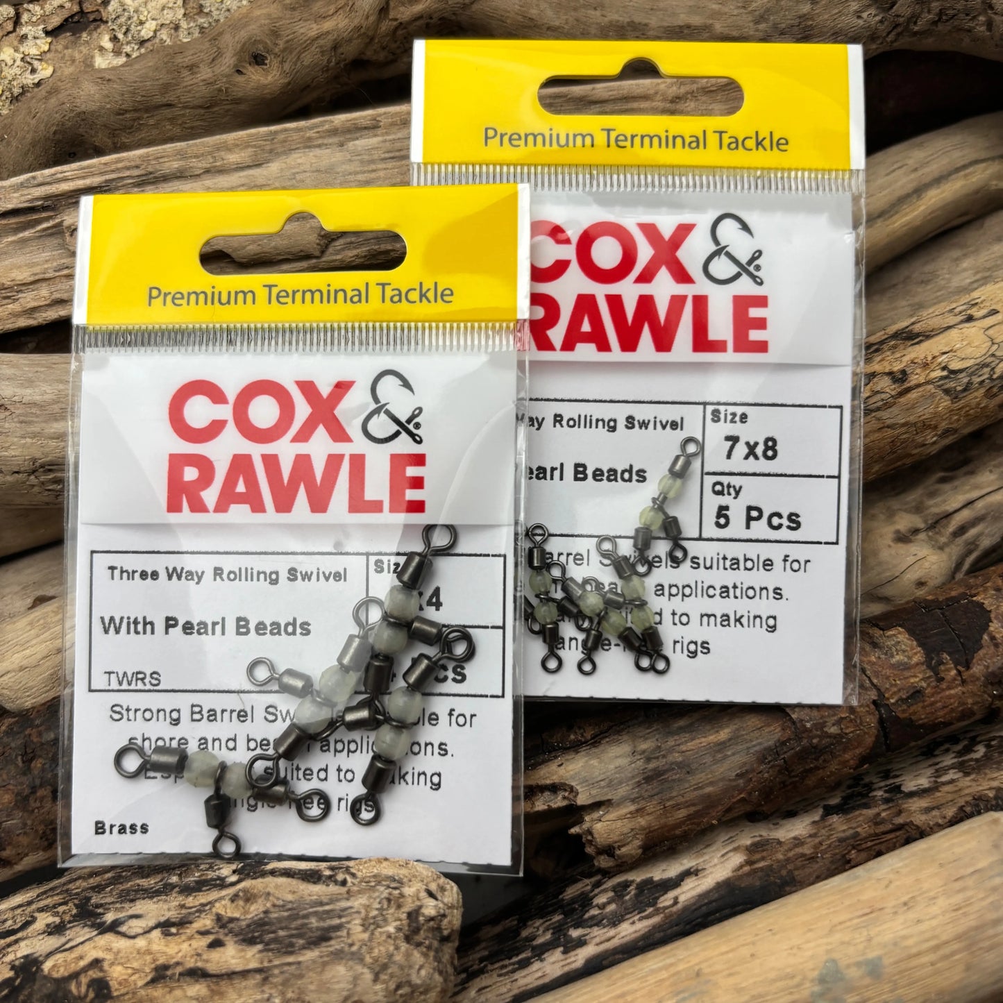 Cox & Rawle 3-Way Swivel with Pearl Beads range - SPRITE Fishing