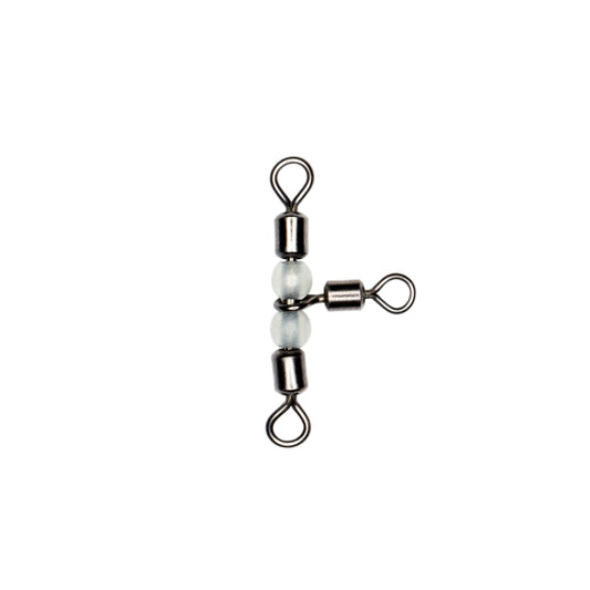 Cox & Rawle 3-Way Swivel with Pearl Beads SPRITE Fishing