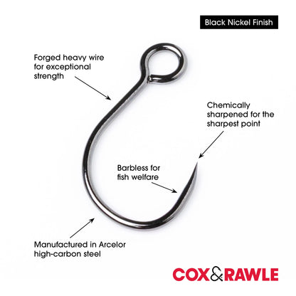 Cox & Rawle Barbless Lure Replacement Single Hook SPRITE Fishing