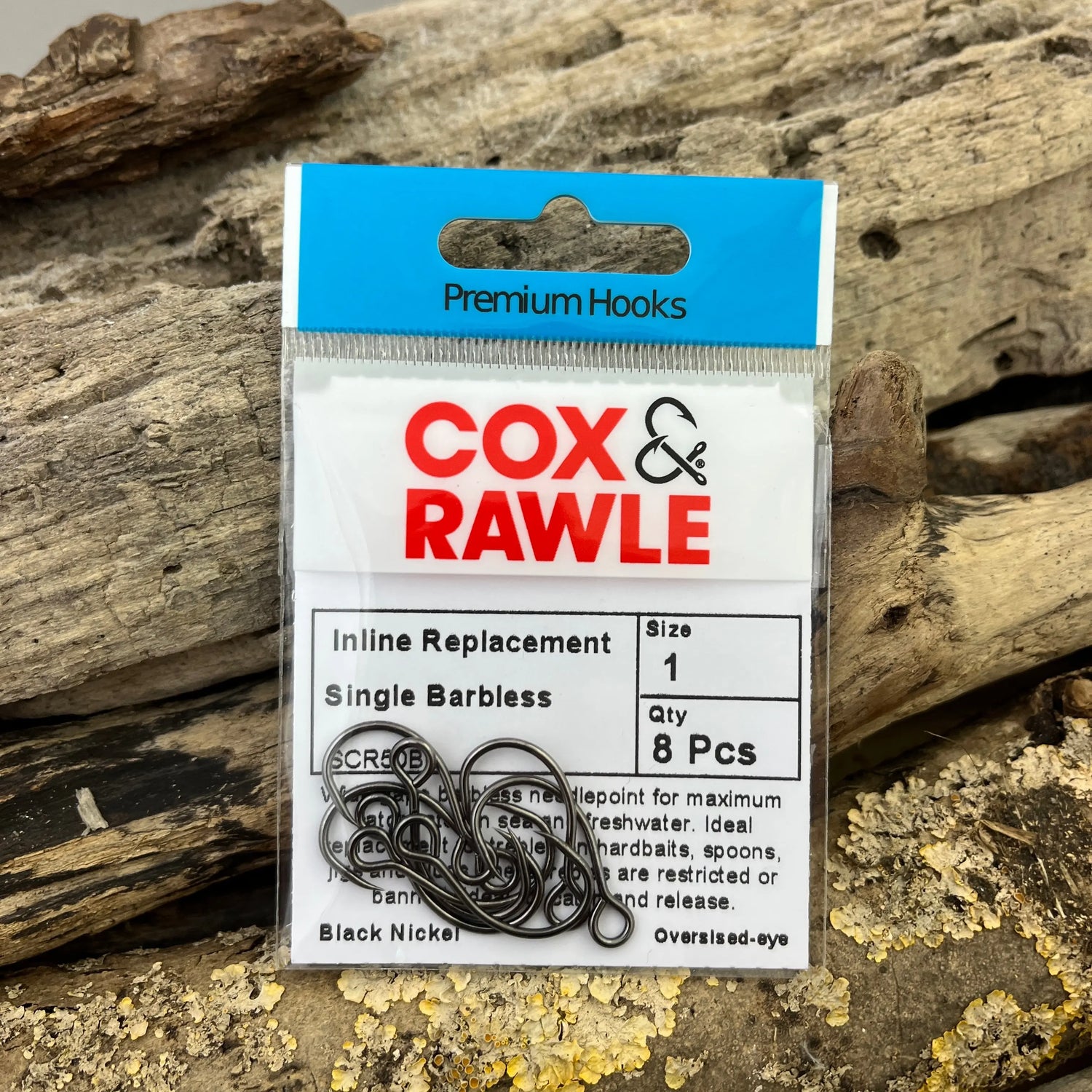 Cox & Rawle Barbless Lure Replacement Single Hook SPRITE Fishing