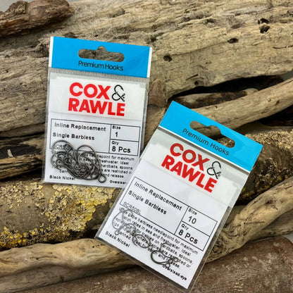 Cox & Rawle Barbless Lure Replacement Single Hook SPRITE Fishing