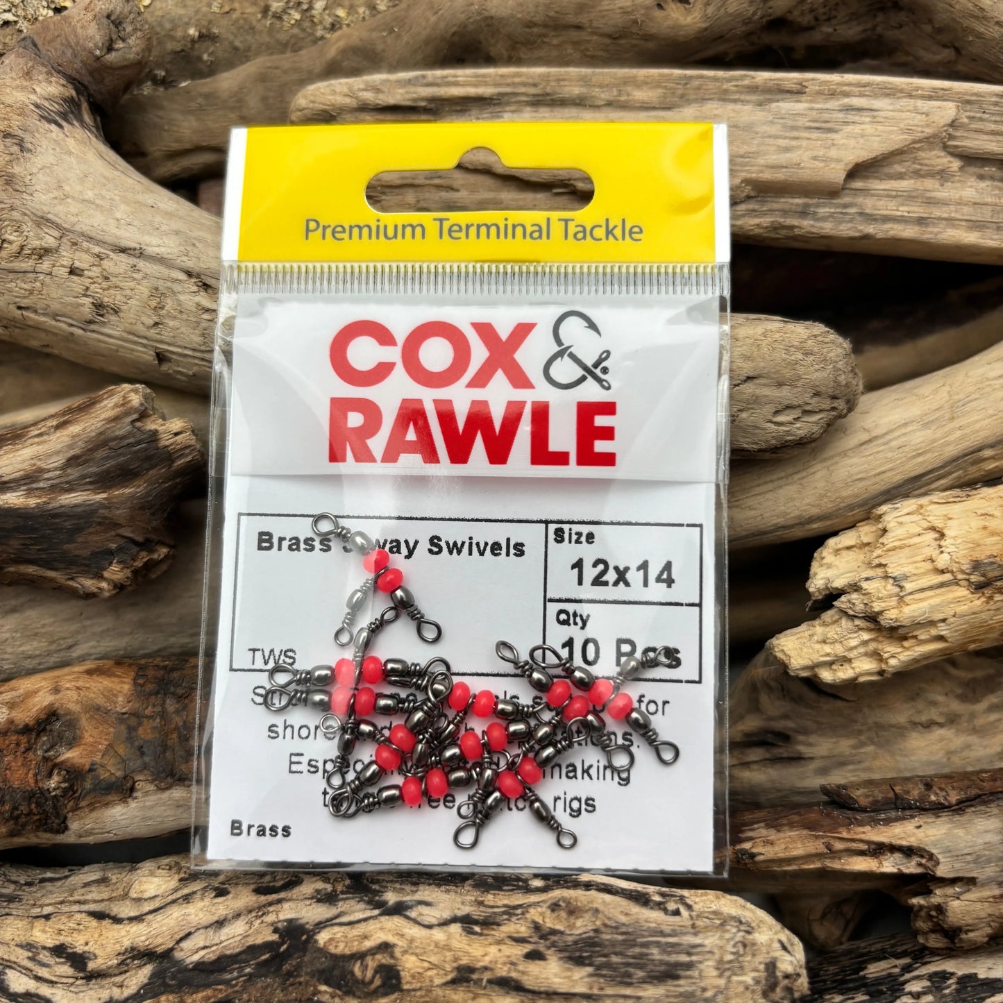 Cox-&-Rawle-Brass-Three-Way-Barrel-Swivel-12-x-14-SPRITE-Fishing