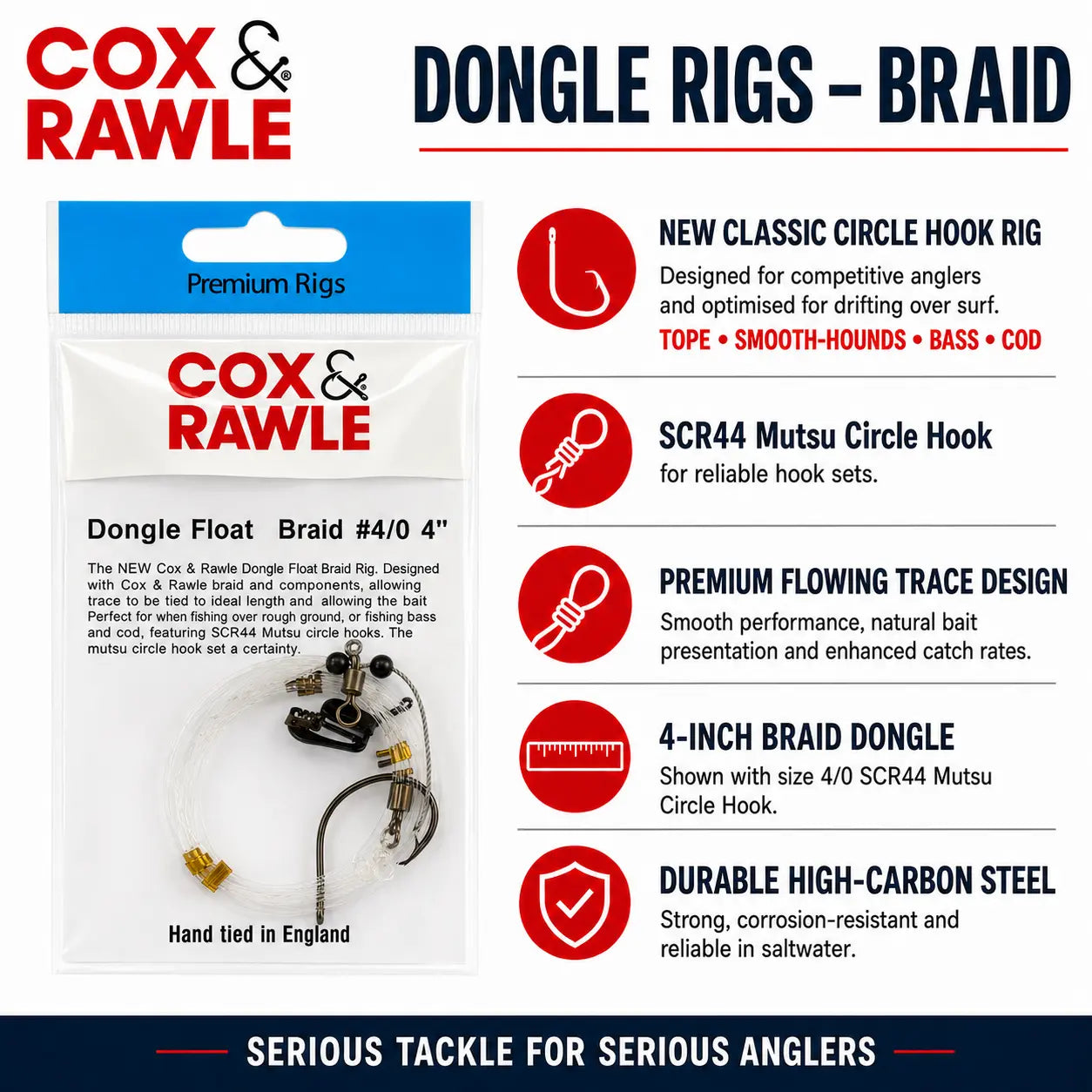 Cox & Rawle Dongle Rig - Braid