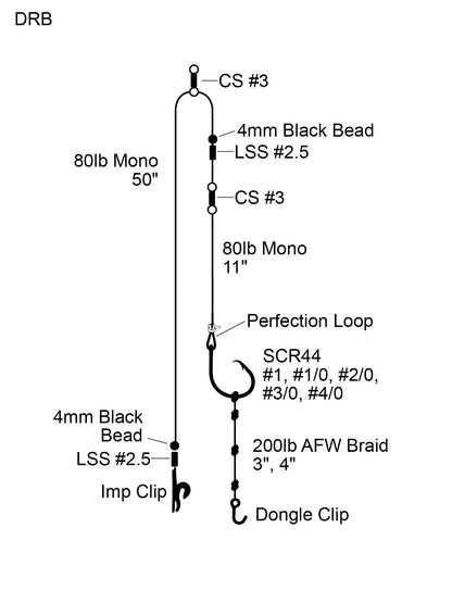 Cox & Rawle Dongle Rig - Braid SPRITE Fishing