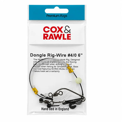 Cox & Rawle Dongle Rig - Wire 6-in - Sprite Fishing