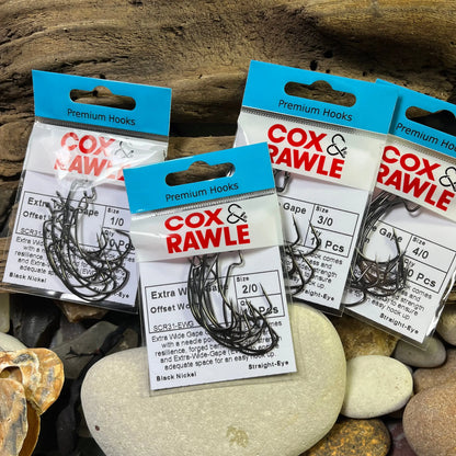 Cox & Rawle Extra-Wide-Gape Offset Worm Hook - SCR31-EWG SPRITE Fishing