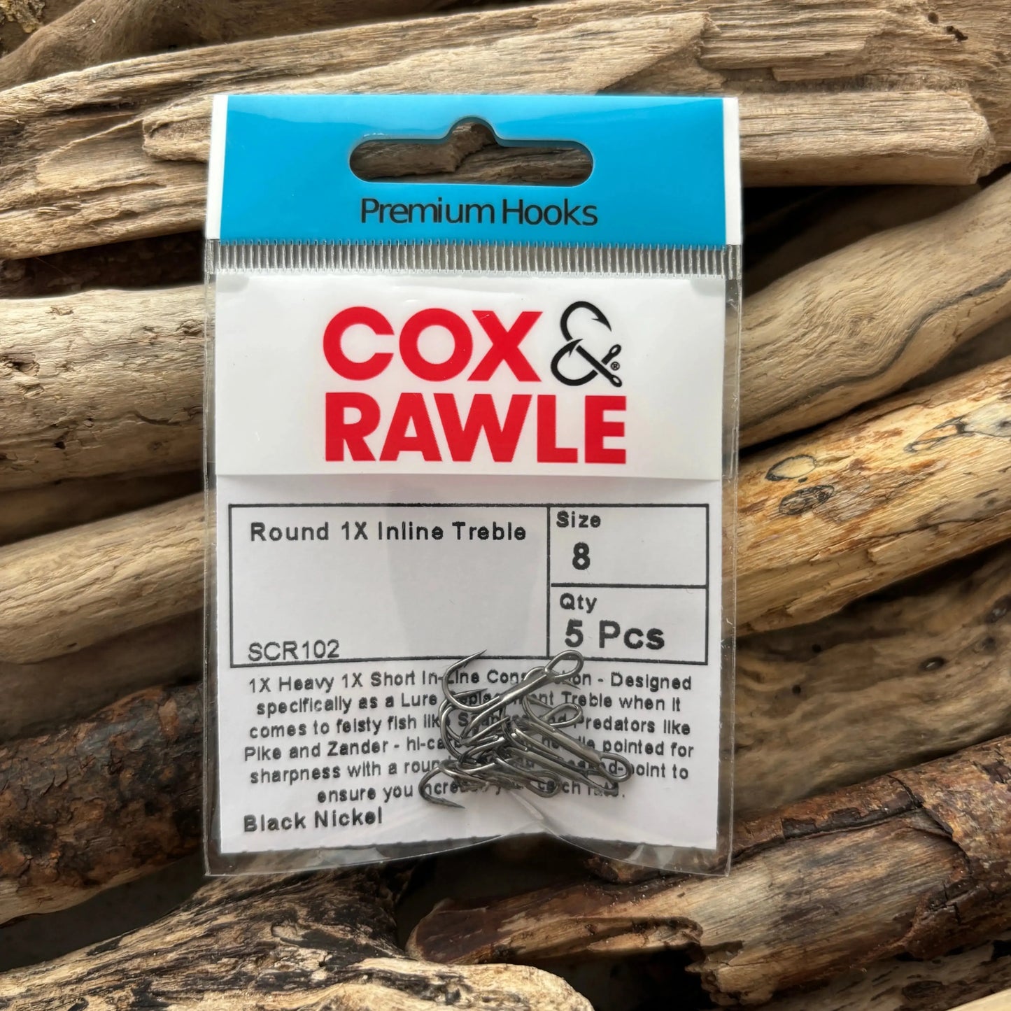Cox & Rawle SCR102 1X Heavy Inline-Trebles - Sprite Fishing