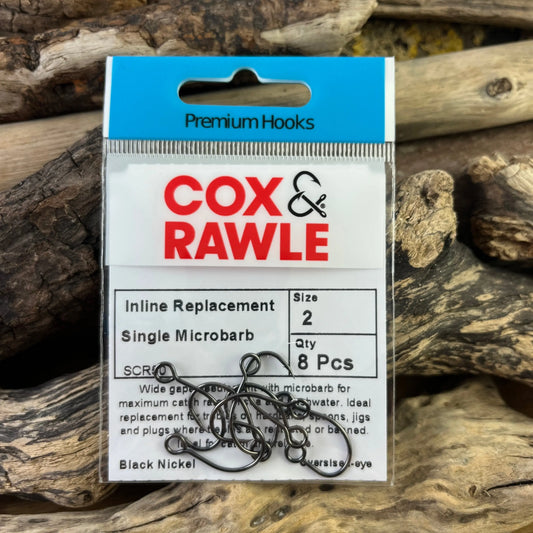 Cox & Rawle Lure Replacement Single Hook for all Lures and Hardbaits when replacing trebles SPRITE Fishing