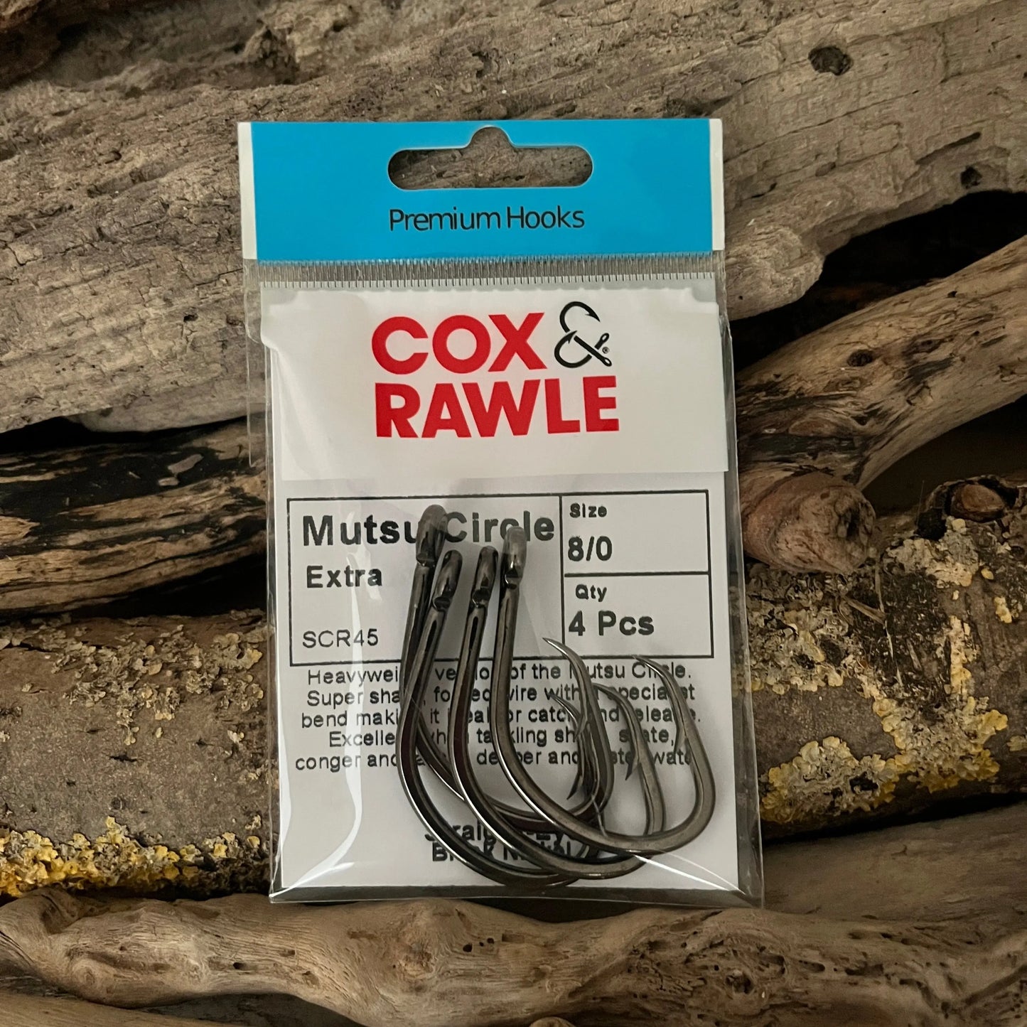 Cox & Rawle Mutsu Circle Extra Hook for Dongle Rigs and Bass, Pollack, Cod, Blue Shark, Smoothhound and Tope SPRITE Fishing
