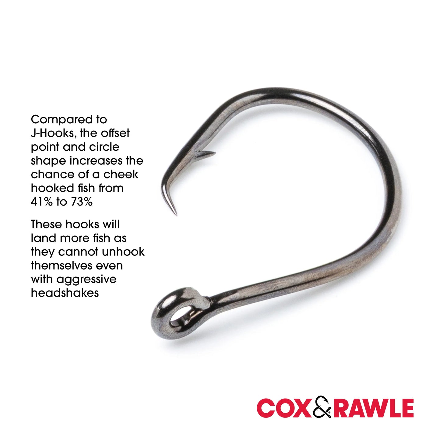 Cox & Rawle Mutsu Circle Extra Hook for Dongle Rigs and Bass, Pollack, Cod, Blue Shark, Smoothhound and Tope SPRITE Fishing
