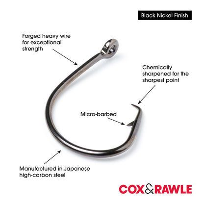 Cox & Rawle Mutsu Circle Extra Hook for Dongle Rigs and Bass, Pollack, Cod, Blue Shark, Smoothhound and Tope SPRITE Fishing