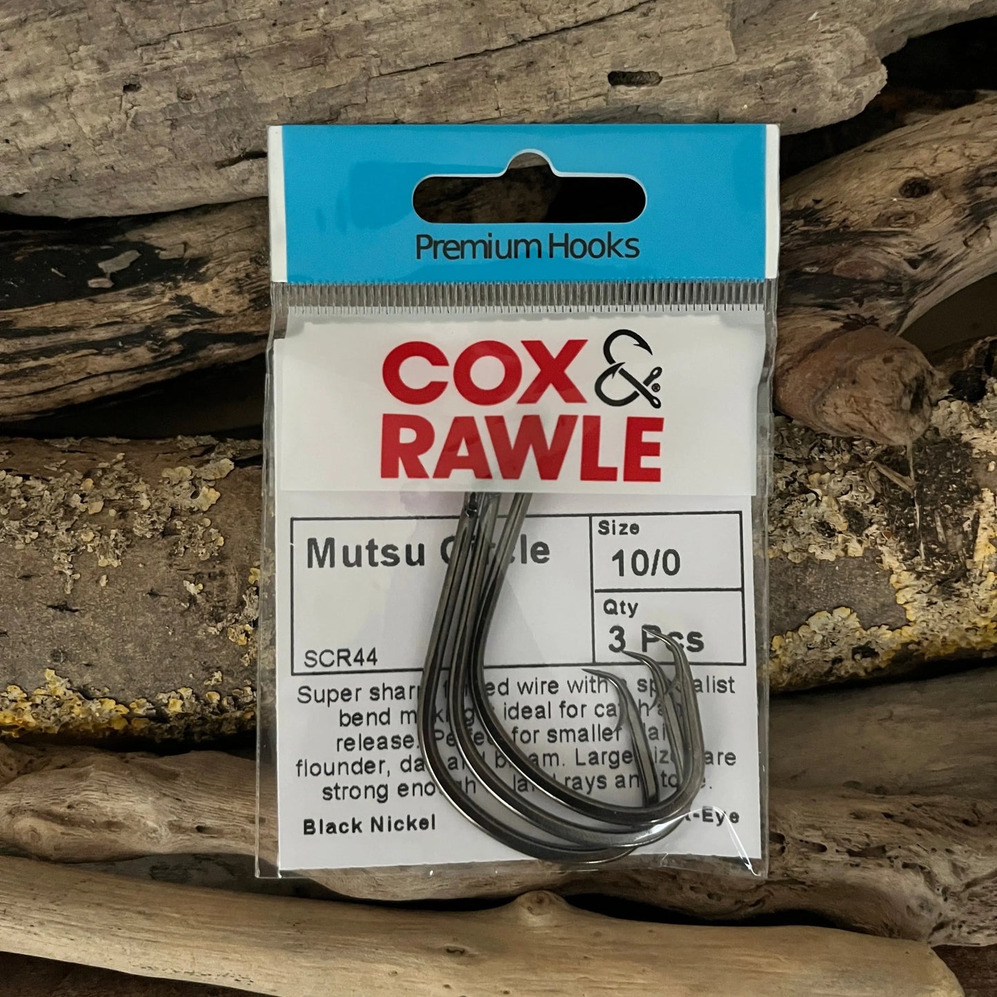 Cox & Rawle Mutsu Circle Hook for Dongle Rigs and Bass, Pollack, Cod, Smoothhound and Tope SPRITE Fishing