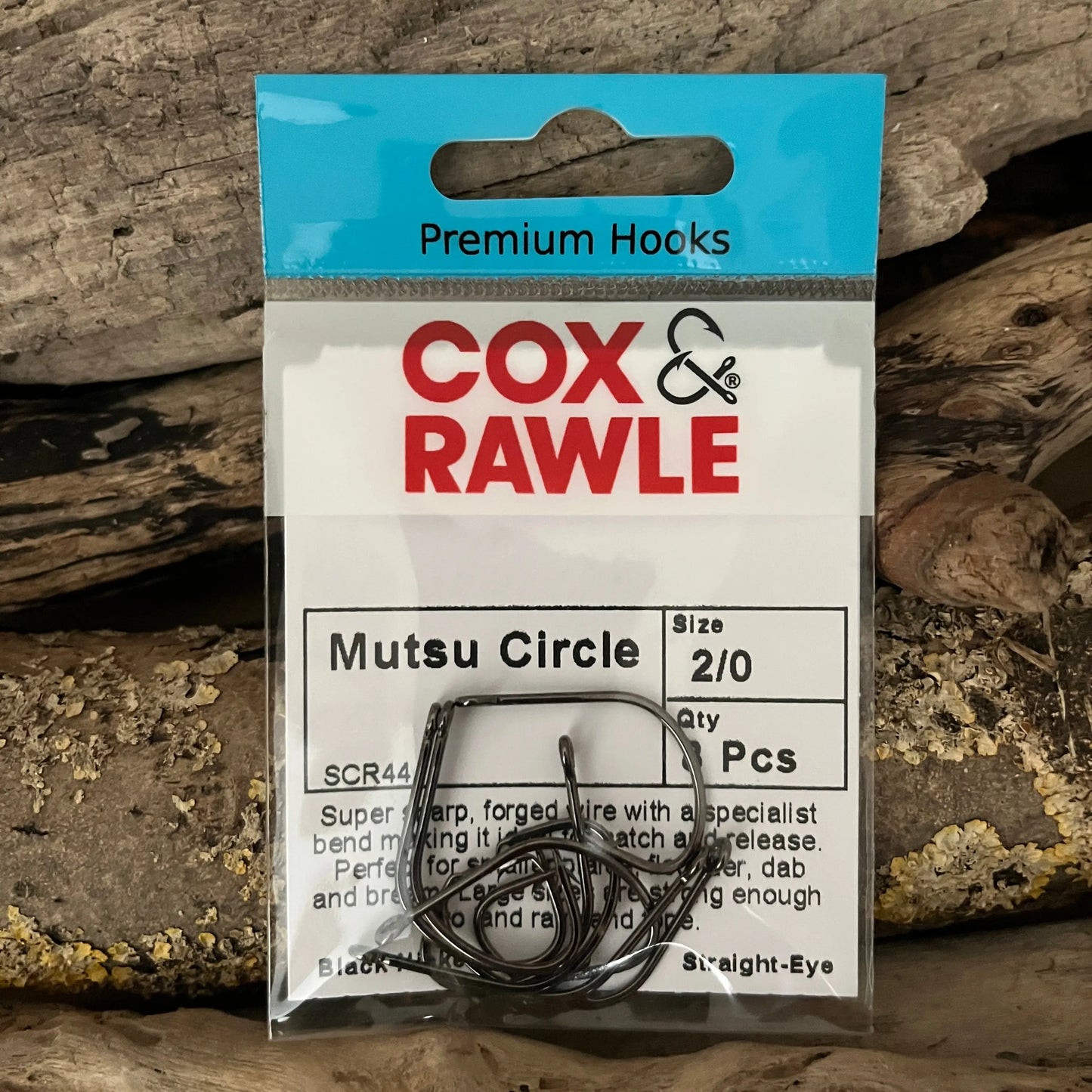 Cox & Rawle Mutsu Circle Hook for Dongle Rigs and Bass, Pollack, Cod, Smoothhound and Tope SPRITE Fishing