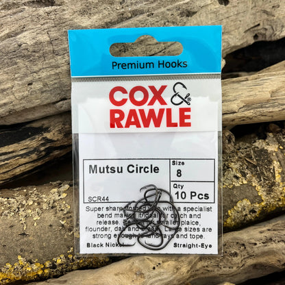 Cox & Rawle Mutsu Circle Hook for Dongle Rigs and Bass, Pollack, Cod, Smoothhound and Tope SPRITE Fishing