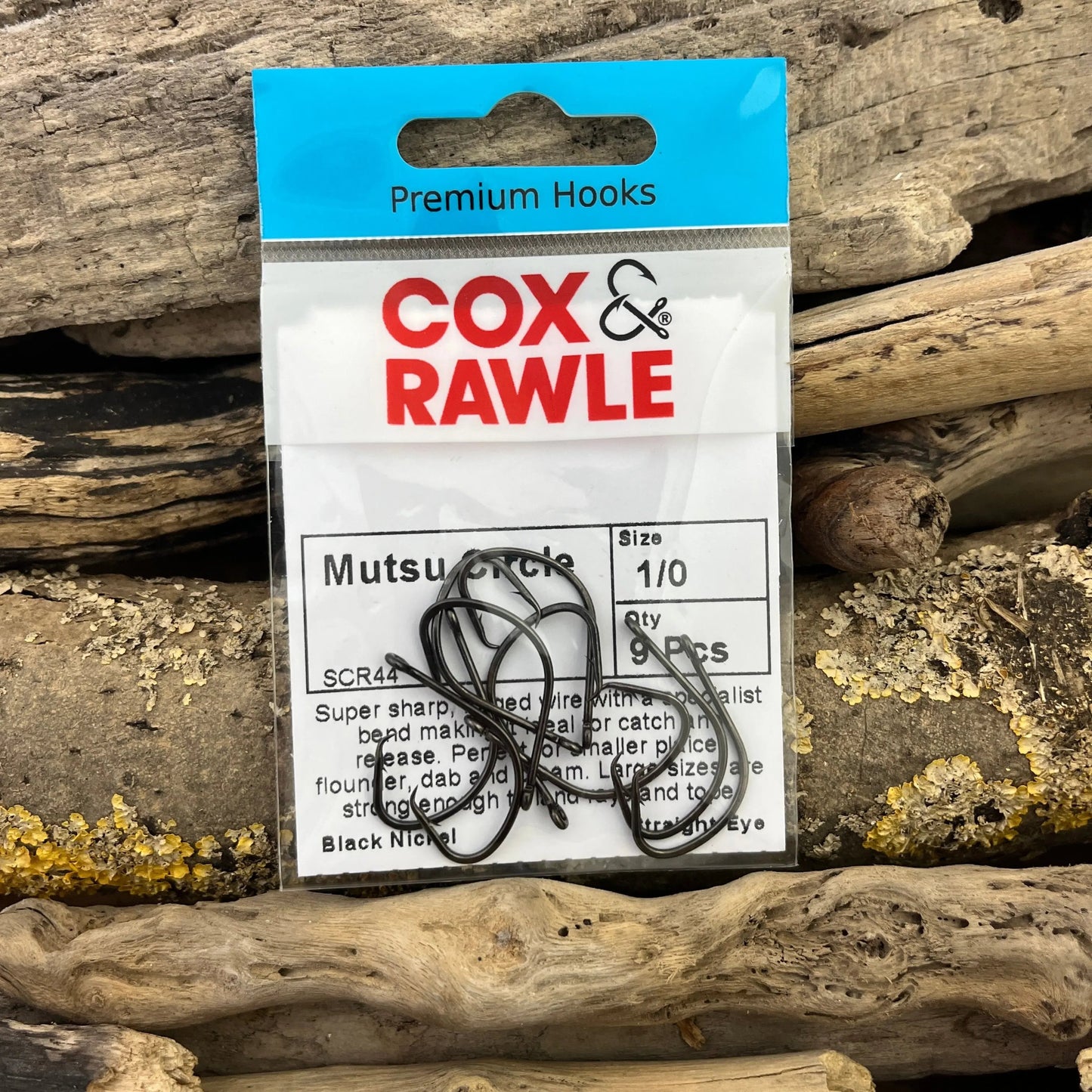 Cox & Rawle Mutsu Circle Hook for Dongle Rigs and Bass, Pollack, Cod, Smoothhound and Tope SPRITE Fishing