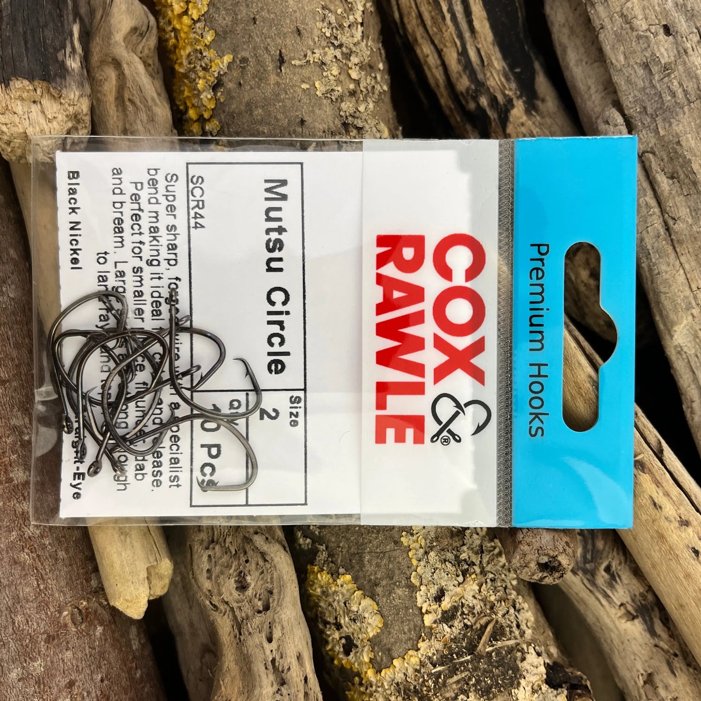 Cox & Rawle Mutsu Circle Hook for Dongle Rigs and Bass, Pollack, Cod, Smoothhound and Tope SPRITE Fishing