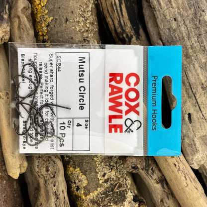 Cox & Rawle Mutsu Circle Hook for Dongle Rigs and Bass, Pollack, Cod, Smoothhound and Tope SPRITE Fishing