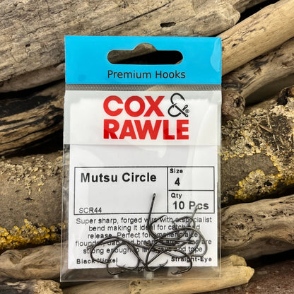 Cox & Rawle Mutsu Circle Hook for Dongle Rigs and Bass, Pollack, Cod, Smoothhound and Tope SPRITE Fishing