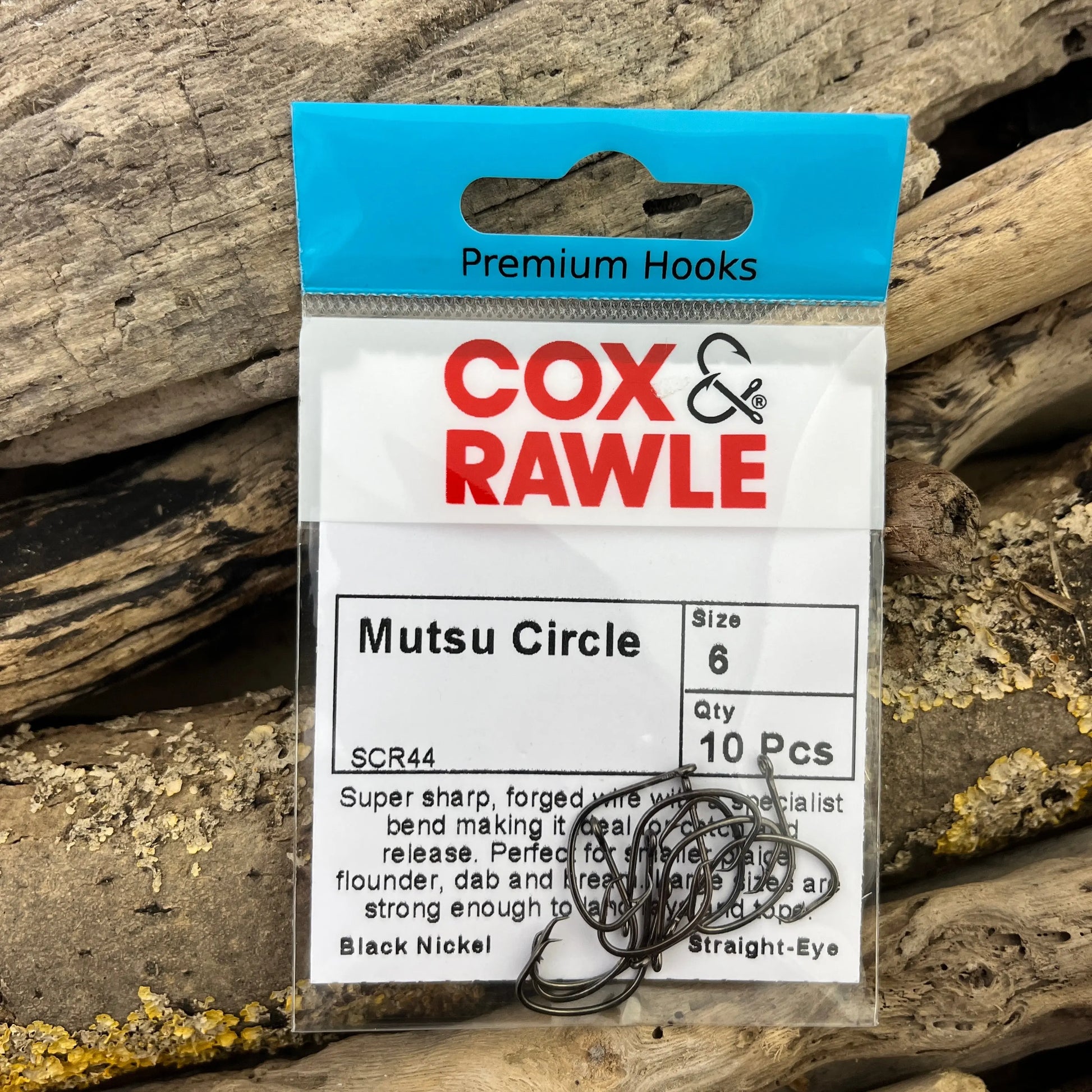 Cox & Rawle Mutsu Circle Hook for Dongle Rigs and Bass, Pollack, Cod, Smoothhound and Tope SPRITE Fishing