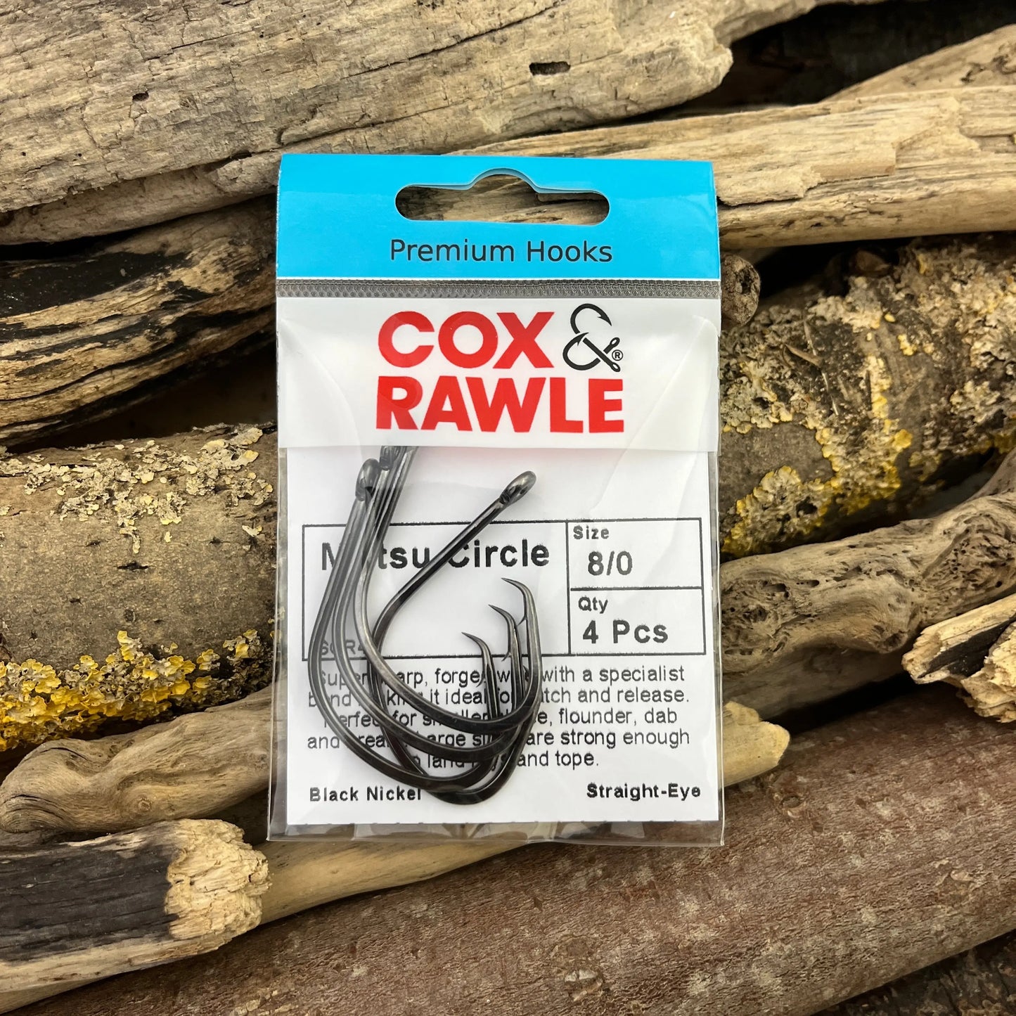 Cox & Rawle Mutsu Circle Hook for Dongle Rigs and Bass, Pollack, Cod, Smoothhound and Tope SPRITE Fishing