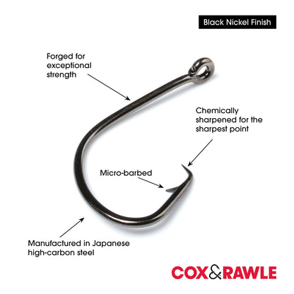 Cox & Rawle Mutsu Circle Hook for Dongle Rigs and Bass, Pollack, Cod, Smoothhound and Tope SPRITE Fishing