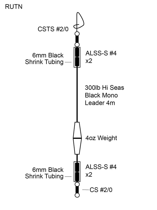 Cox & Rawle Nylon Rubbing Trace 300lb SPRITE Fishing